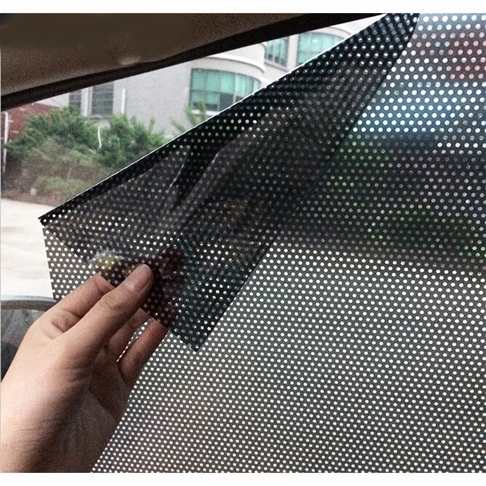 

42x38 cm High Light Transmission Car Sunshade Car styling 2pcs/lot Uv Sticker Electrostatic stickers Universal auto supplies