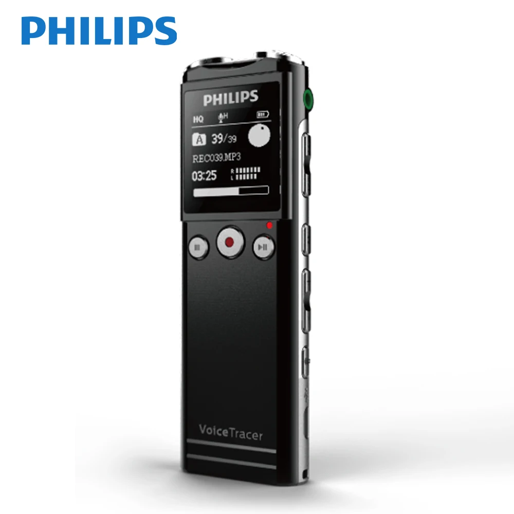 Цифровой диктофон Philips с сухой батареей 40 м беспроводным микрофоном|Цифровые