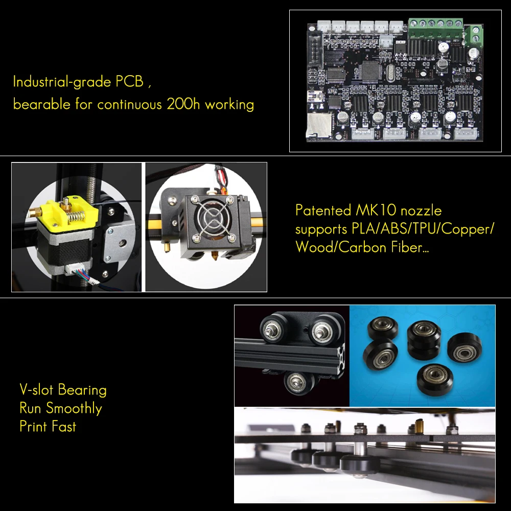 3d принтер CR-10/CR-10S/CR-10S4 самостоятельная сборка 3D DIY принтер наборы с алюминиевой рамкой и детектор нити включает 2 кг нити