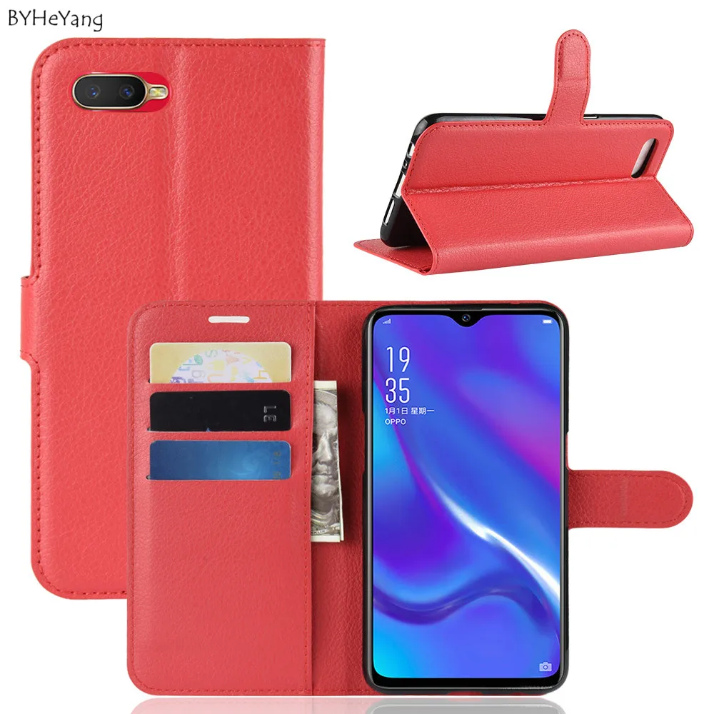 BYHeYang Роскошный чехол для OPPO K1 Чехол-книжка с функцией кошелька из искусственной кожи чехол для OPPO K1 K 1 OPPOK1 PBCT10 PBCM10 корпус защитный чехол для телефона