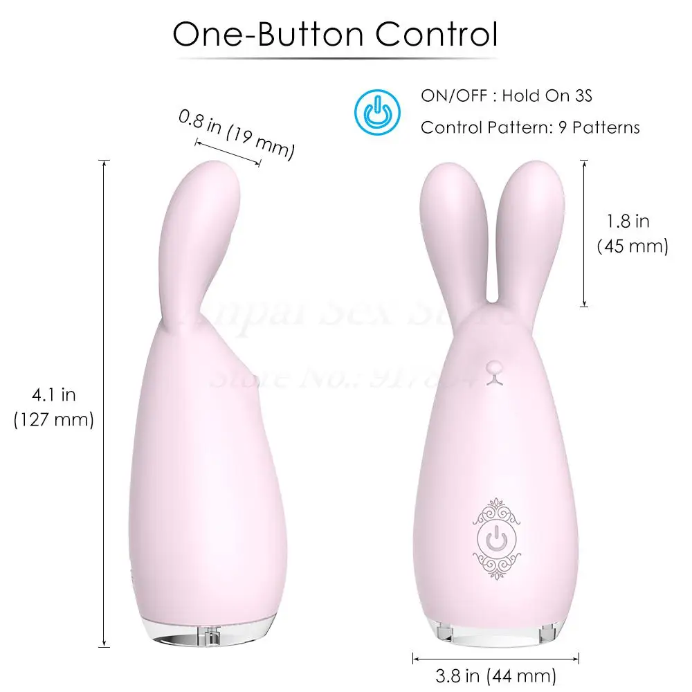 New 9 Speeds Rabbit Vibrator USB Charged LED Light Showed For Women Daul Motor Clitoral Nipple Clamps Sex Toys. | Красота и здоровье