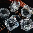 Оптовая продажа 5g (5 мл, 0,17 унций) Прозрачные 100 шт Косметические пустые баночки тени для век макияж крем для лица бальзам для губ контейнер (алмаз)