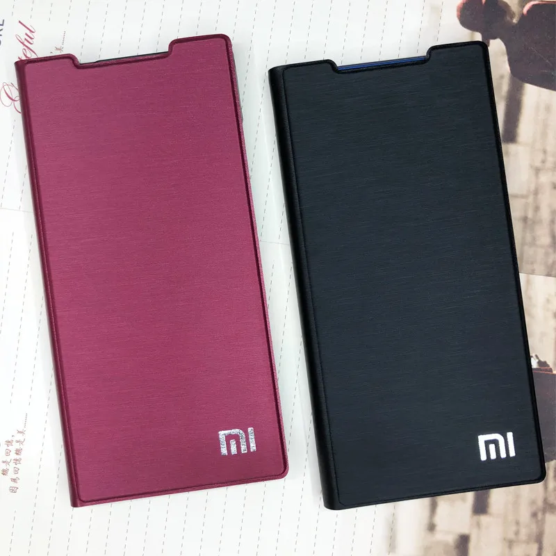 Чехол для Xiaomi Mi 9 Роскошные тонкие Стильные Кожаные чехлы-подставки с откидной