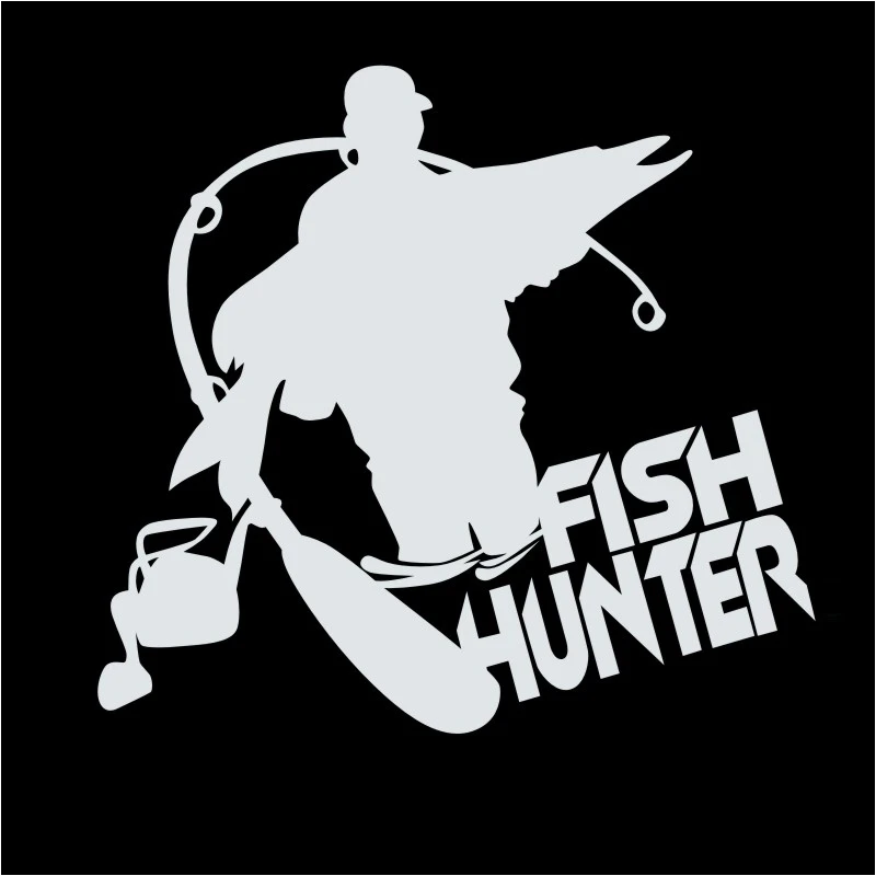 DCTAL Автомобильная наклейка для рыбалки автомобильный Стайлинг programa Catfish Hunter Pesca