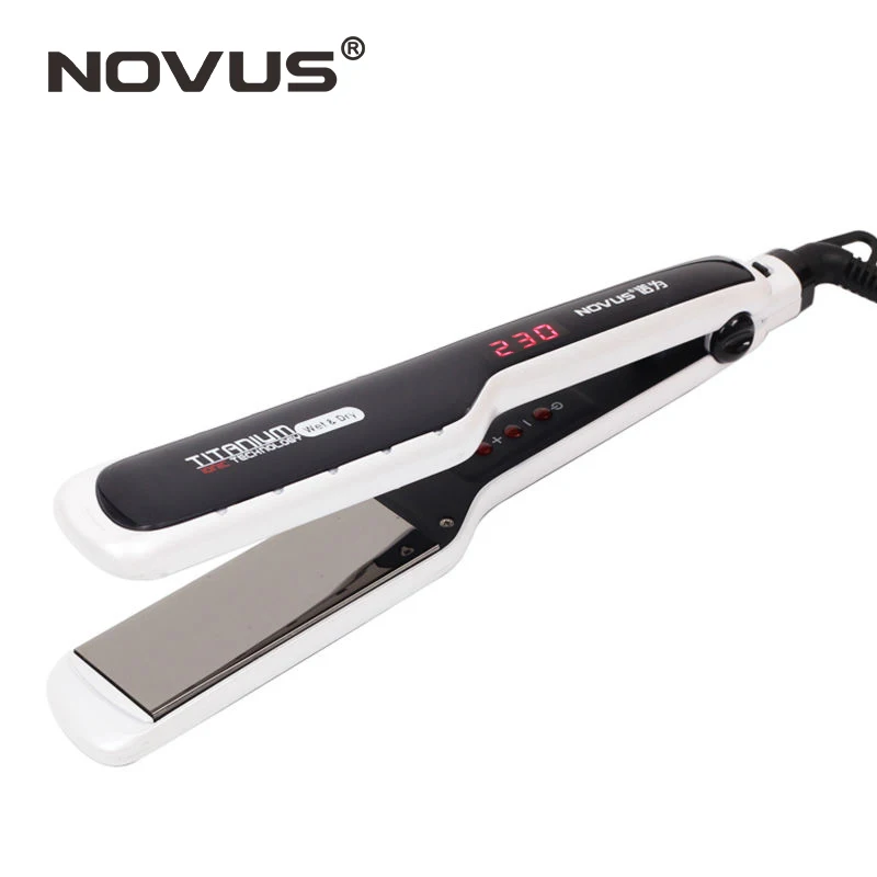 NOVUS Pro широкий выпрямитель для волос железные нано титановые пластины 1 5 дюйма