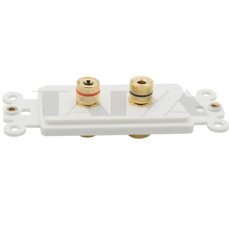 2 порта динамик банан звуковая коробка настенная пластина Поддержка бесплатный