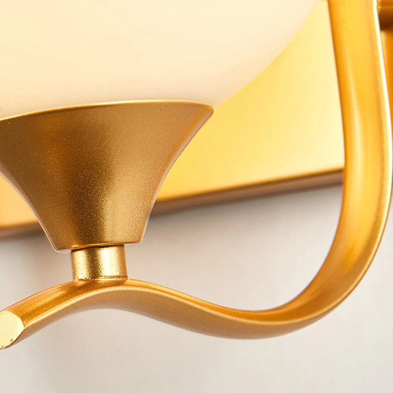 New Creative Single/Double Heads Round Ball Wall Lamp Modern Minimalist Gold E27 Light For Bedroom Corridor Hotel Bar Decor | Лампы и