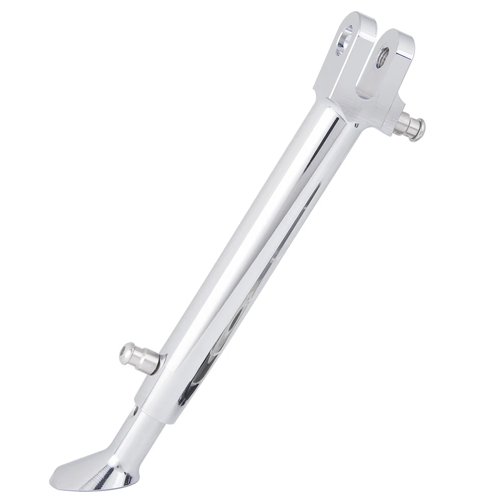 Chrome Регулируемая подставка Kick Stand Kickstand ножная поддержка понижающий боковой комплект для 2008-2011 Kawasaki Ninja ZX-10R ZX 10R 2009 2010 - Цвет: Chrome