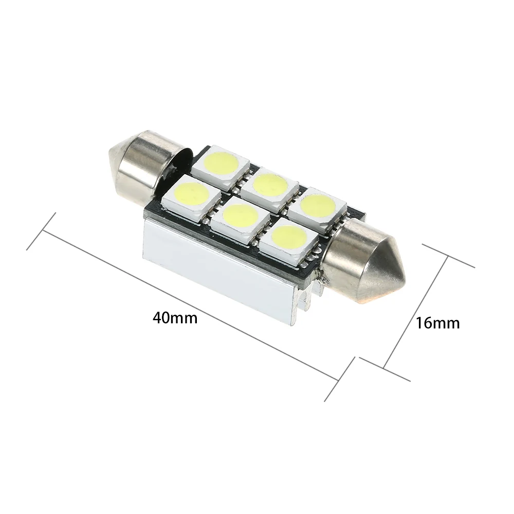 10 шт. 8 SMD 5050 Автомобильный светодиодный светильник 12 В белая купольная гирлянда