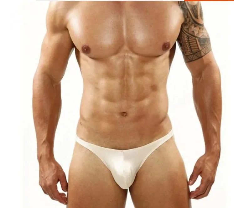 

New branding BOYTHOR Private customized Men's sexy underwear Low waist Black temptation Top lycra cotton