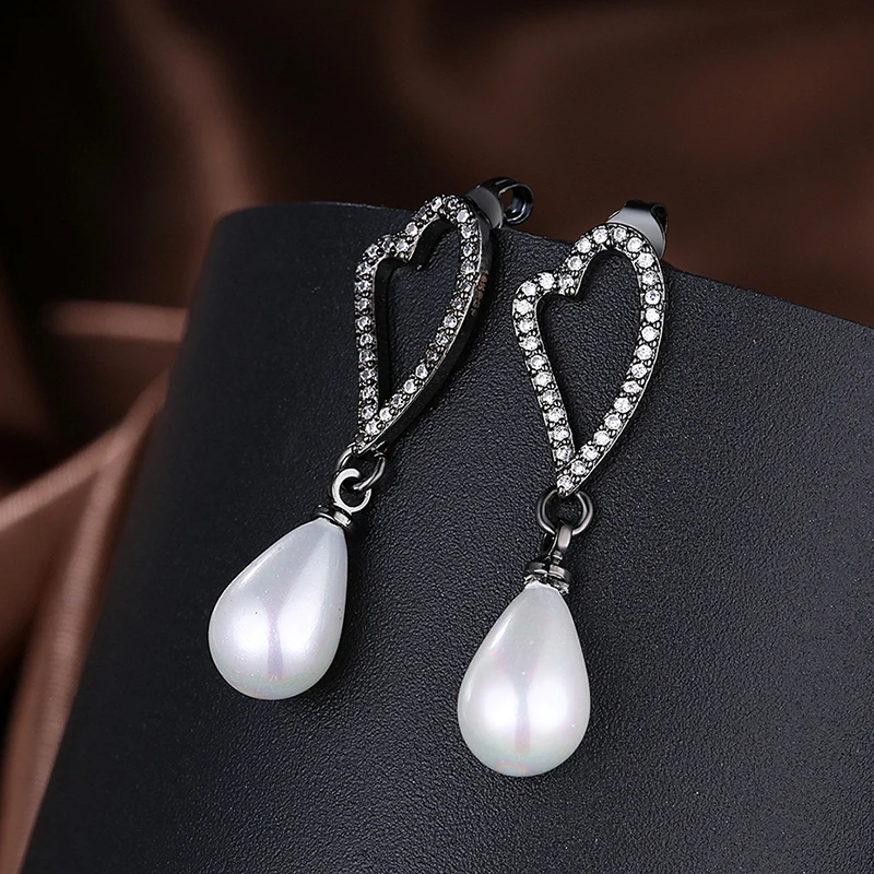 Женские серьги-пусеты с имитацией жемчуга элегантные серьги в виде кластеров из