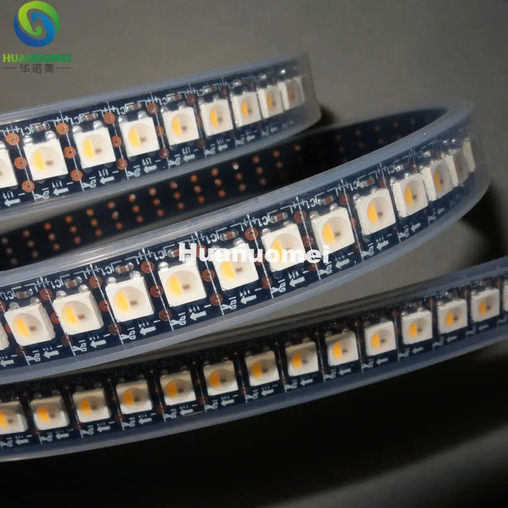 Светодиодная лента SK6812 RGBW (теплый белый цвет) 144 светодиода/м пикс./м