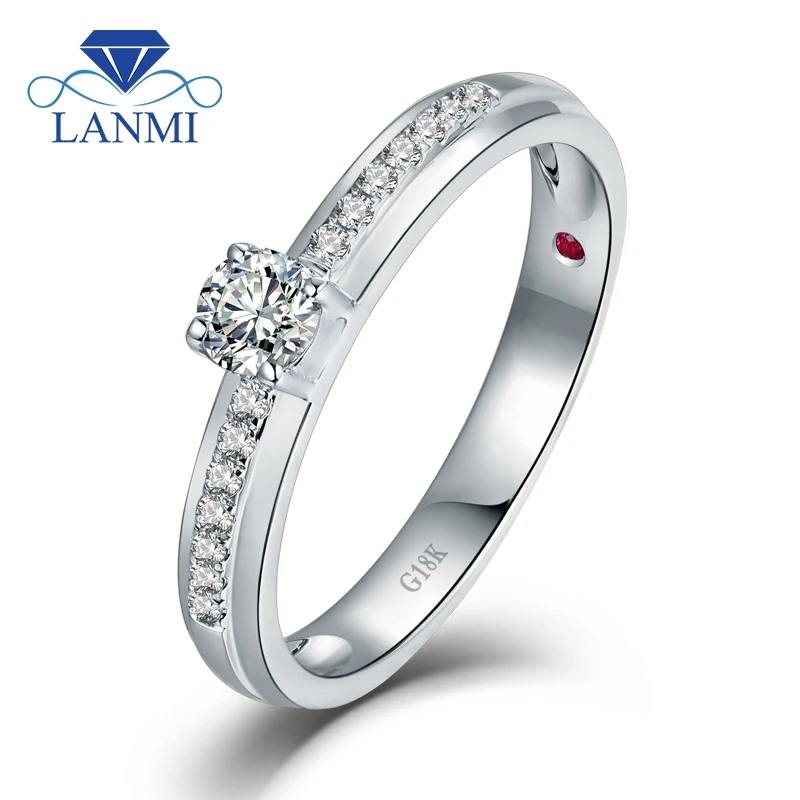 Новое поступление свадебные кольца LANMI из белого золота 18 карат с бриллиантами