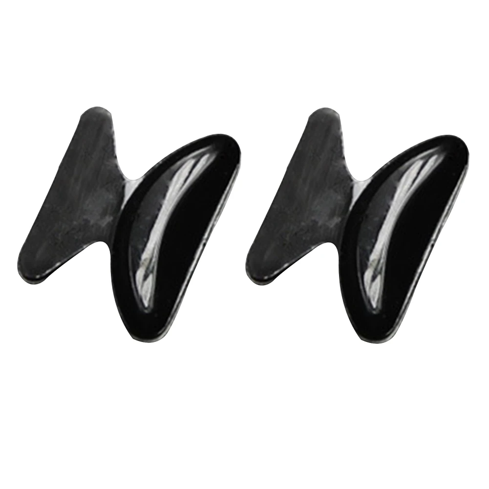 black 1.8mm 0,8/2,5 мм многофункциональные тонкие плоские носовые накладки аксессуары для очков силиконовые палочки мягкие очки самоклеющиеся противоскользящие - Цвет: black 1.8mm