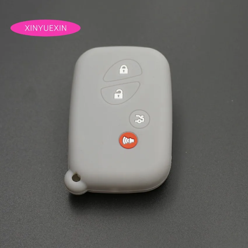 Xinyuexin силиконовый чехол для ключей от машины набор крышек LEXUS RX LX GX Smart Remote KeyLess Enter