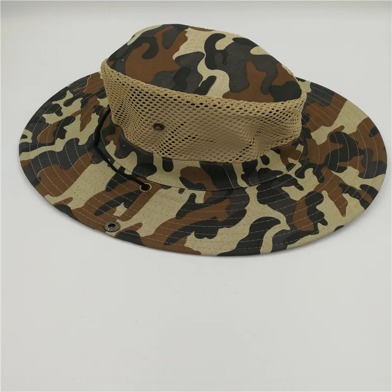 Камуфляжная шляпа с застежкой козырьком для прогулок и рыбалки|military bucket hat|bucket