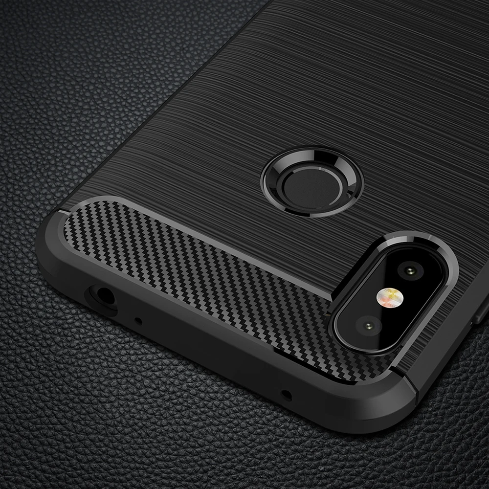 Углеродное волокно чехол для Xiaomi Redmi Note 6 крышка телефона на Pro Силиконовый ТПУ Coque