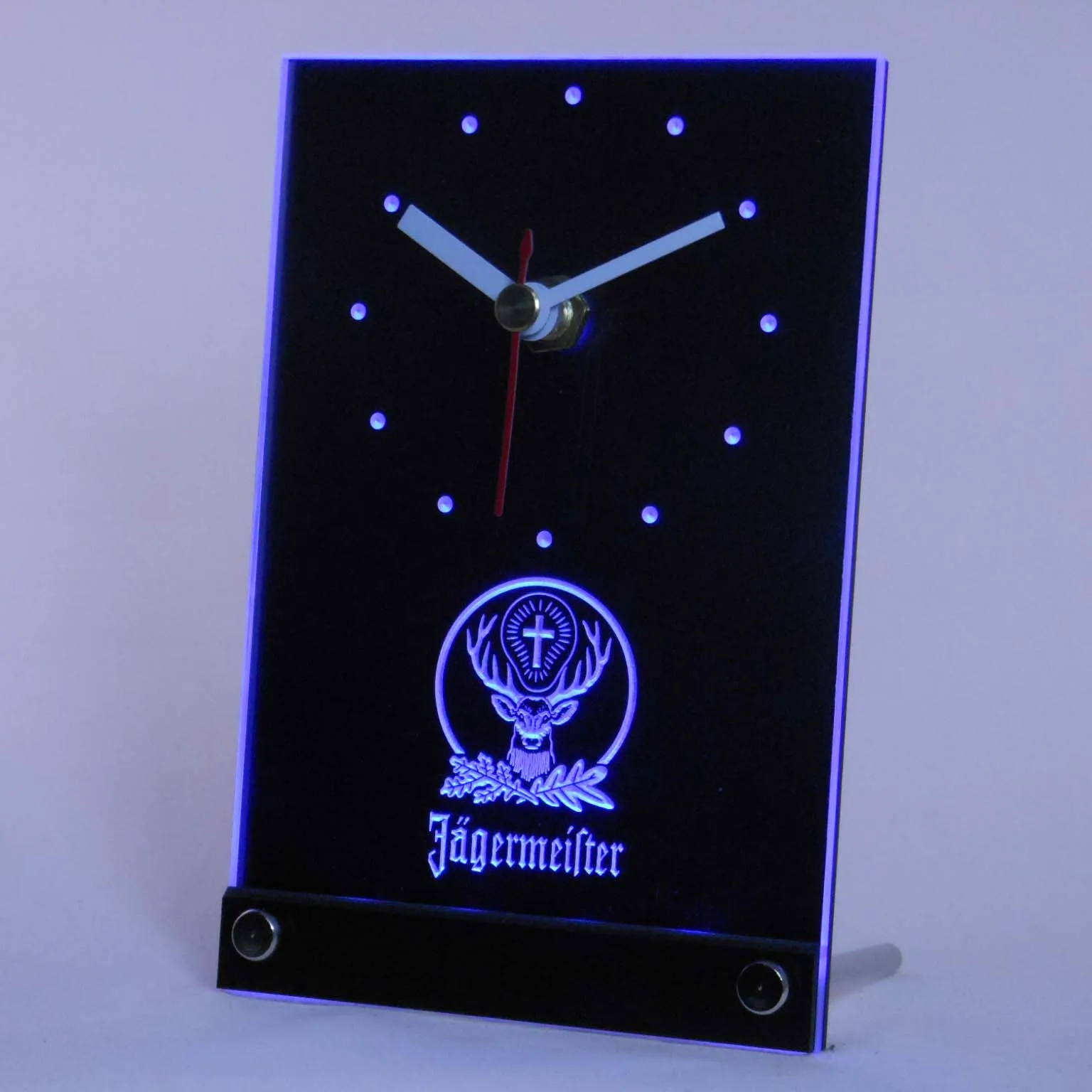 Tnc0572 Jagermeister 3D светодиодный ные настольные часы | Дом и сад
