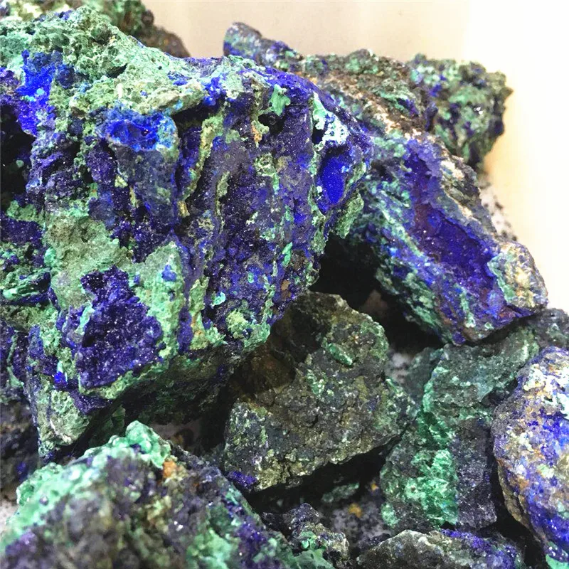Натуральный сырой голубой Азурит шероховатый минеральный кристалл исцеляющий