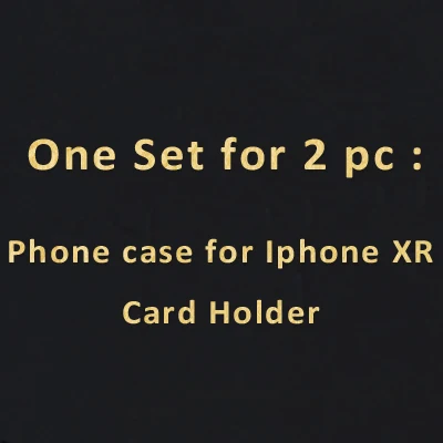 For Iphone XR Hiram Beron сделай свой собственный бумажник для карт чехол croco с узким карманом для карт Рождественский подарок Прямая поставка - Цвет: For Iphone XR