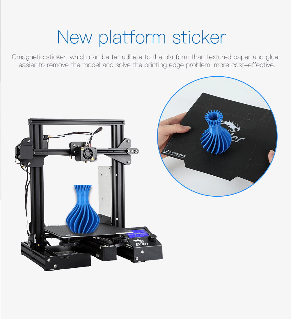 Creality 3D Ender-3 Pro/Ender-3 3d принтер дополнительно обновленный ремонт печать с отключением питания DIY KIT
