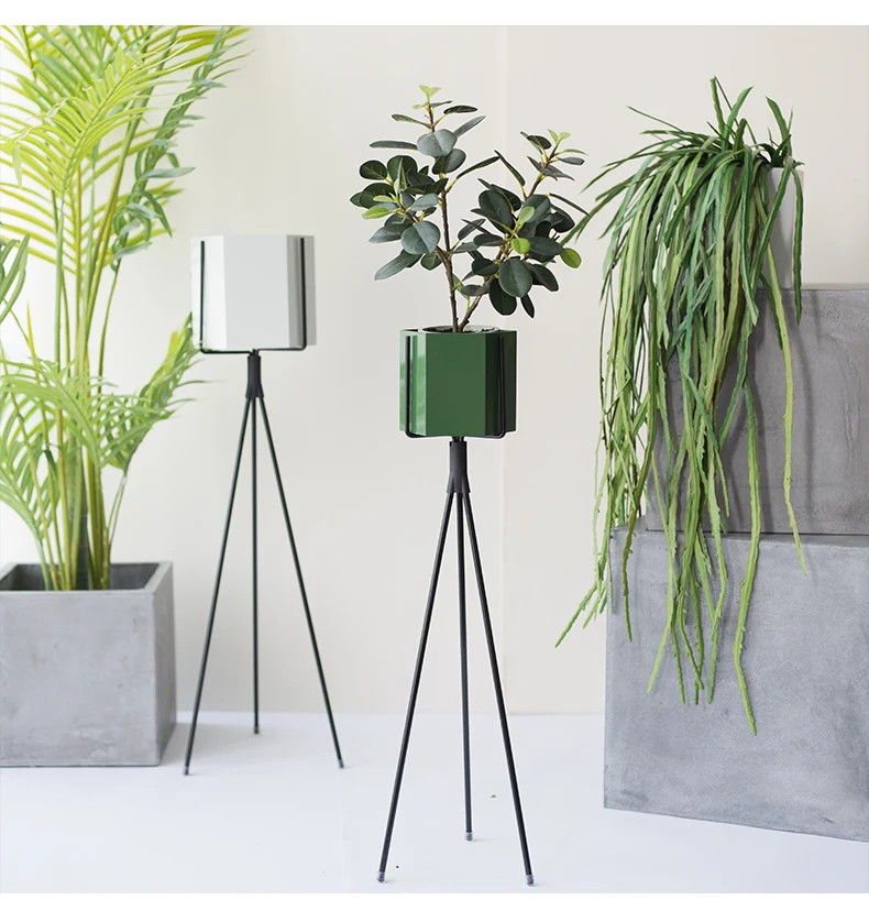 Металлический Цветочные горшки для выращивания шестиугольник металлическая