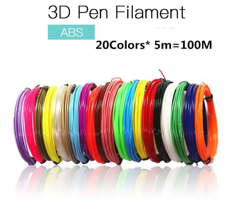 IGRARK DIY 3D Ручка, умная 3D Ручка для печати с бесплатной ABS нитью, креативный подарок для детей, дизайнерский рисунок - Цвет: Only 100M ABS