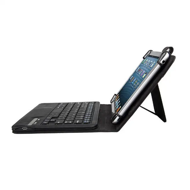 Универсальный раскладной Bluetooth клавиатура и PU кожаный чехол с подставкой для Samsung