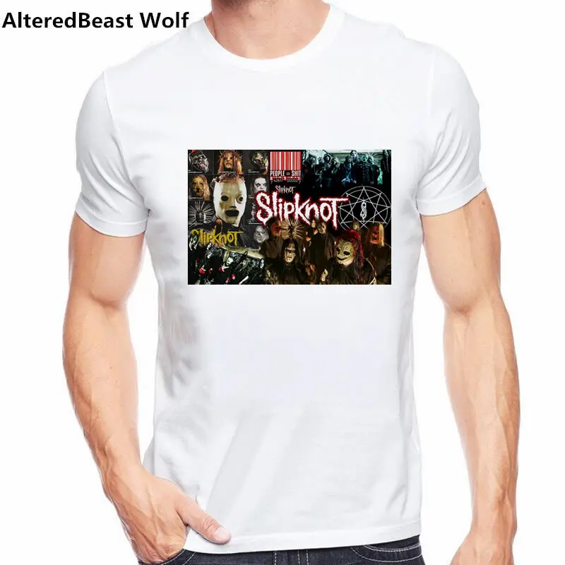Мужская футболка с коротким рукавом Slipknot в стиле панк 2019 | Футболки