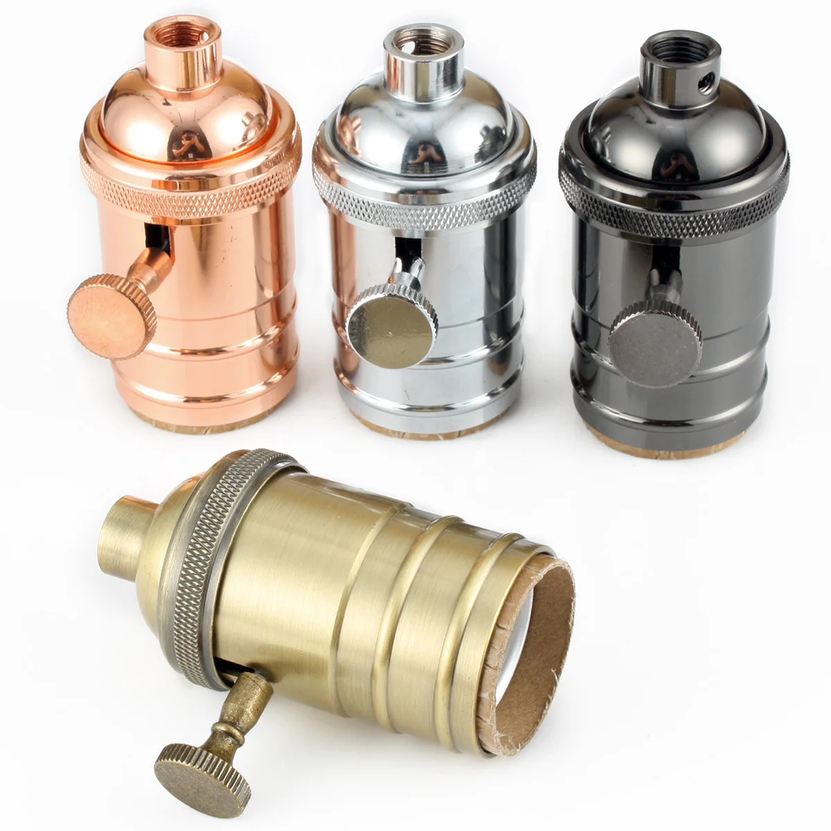 E27 алюминиевый держатель лампы база подвесной светильник розетка старинный