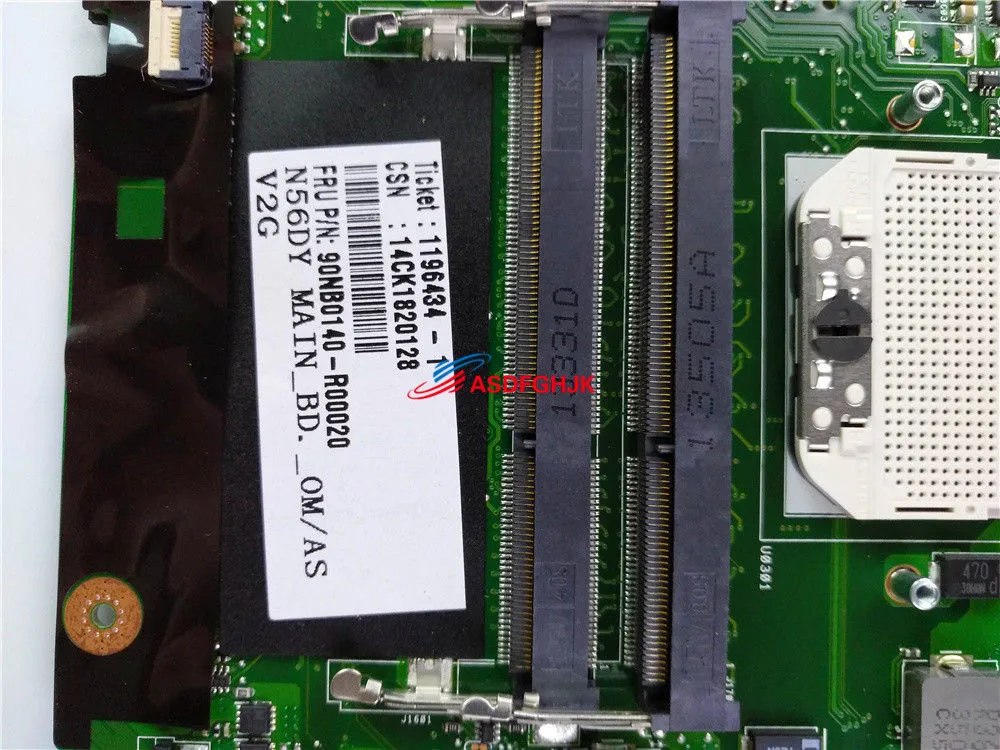 Оригинальная материнская плата для ASUS N56D N56DY 1600 МГц Поддержка Radeon HD 8750M