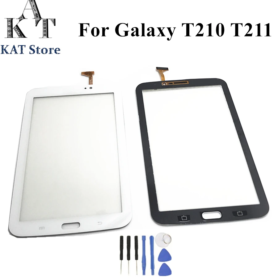 Передняя стеклянная панель дигитайзера KAT для Samsung Galaxy Tab 3 7 0 SM-T210 T210 T211 сенсорный