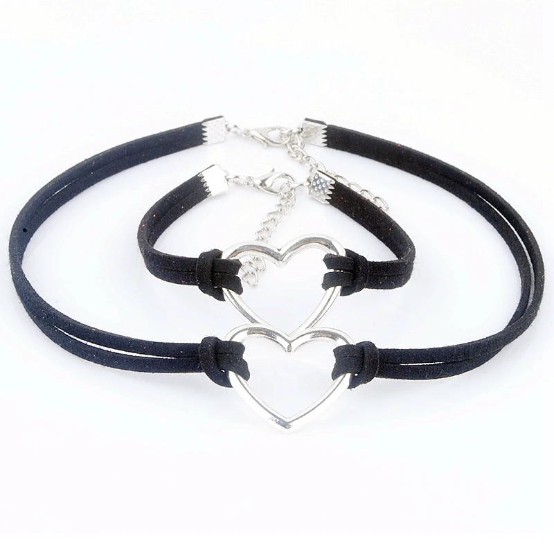 2018 Летний стиль 3 вида цветов в наличии бархатное ожерелье и браслет с любовью для