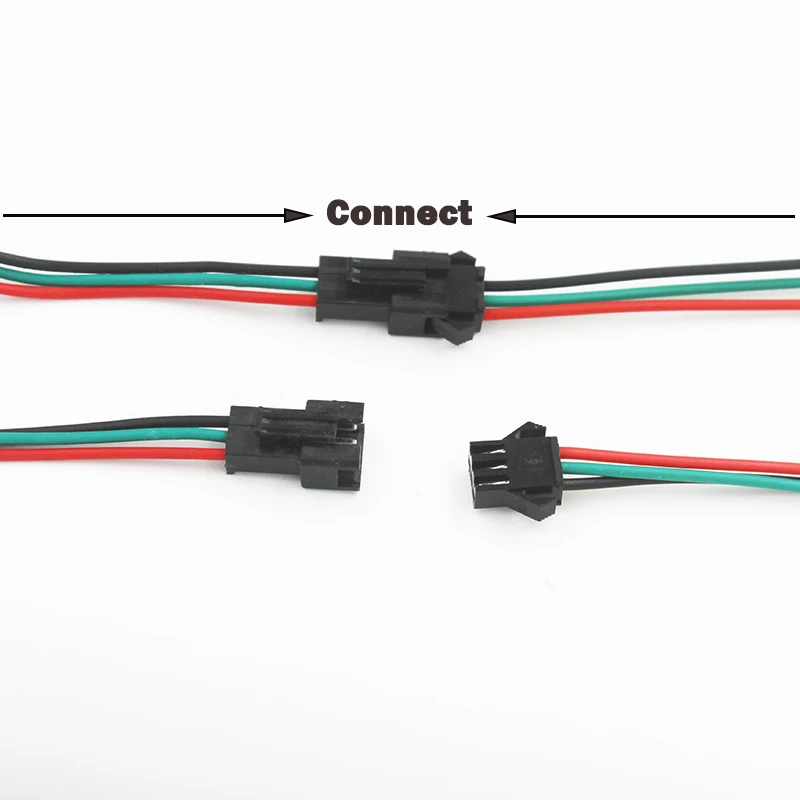 10 пар JST SM 3 контакта/головка Штекерная вилка/быстрый соединитель провода для WS2812B