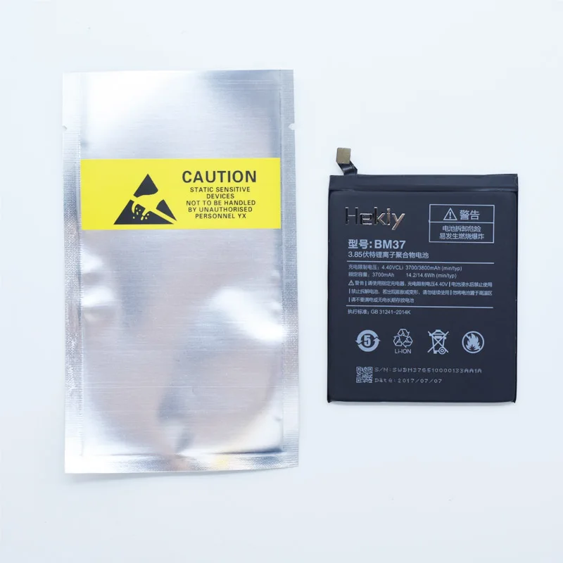 

Hekiy Original Battery for Xiaomi 5s Plus BM37 Battery 3700mAh New Replacement accessory For Xiaomi 5s Plus CellPhone