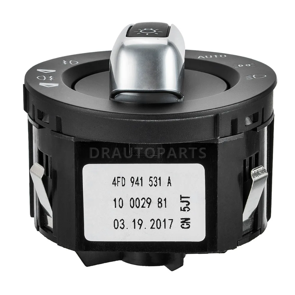 Новые фары хромированный переключатель фар для Audi Q7 2007-2015 A6 S6 Allroad Quattro RS6 2008-2011 OE #