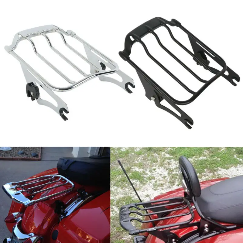 Motorcycle Detachable Two Up Luggage Rack For Harley Touring Air Wing Electra Street Glide Road King FLTR FLHR FLHX 2009-2022