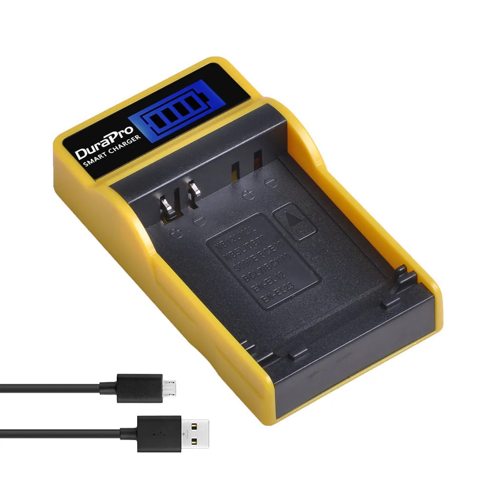 DuraPro 1850mAh EN-EL23 EN EL23 Camera Li-ion Battery+ LCD USB Charger For Nikon COOLPIX P900, P610, P600, B700, S810c Camera