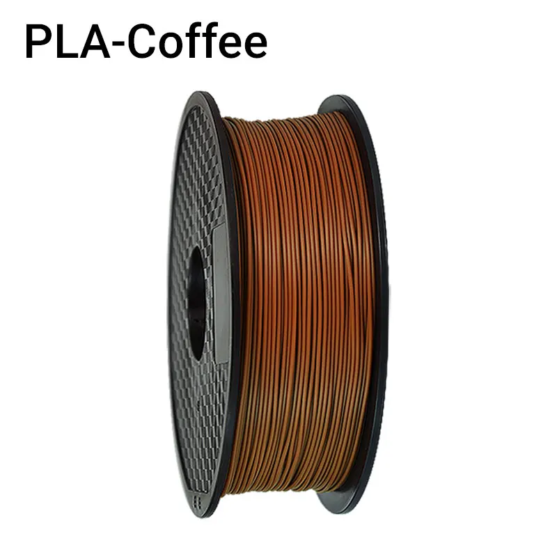 Coffee TOPZEAL высокое качество PLA 3d принтер нити белого цвета 1,75 мм 1 кг катушка для 3D печати материалов - Цвет: Coffee