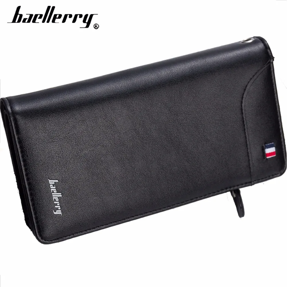 Мужские кошельки baellerry длинный держатель для карт из искусственной кожи высокое