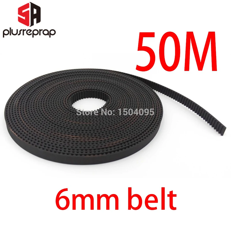 

GT2 6mm открытый синхронный ремень зубчатый стекловолокнистый шириной 6 мм GT2 длиной 50 м 3D-принтеры Запчасти оптовая продажа 3д принтер экструд...