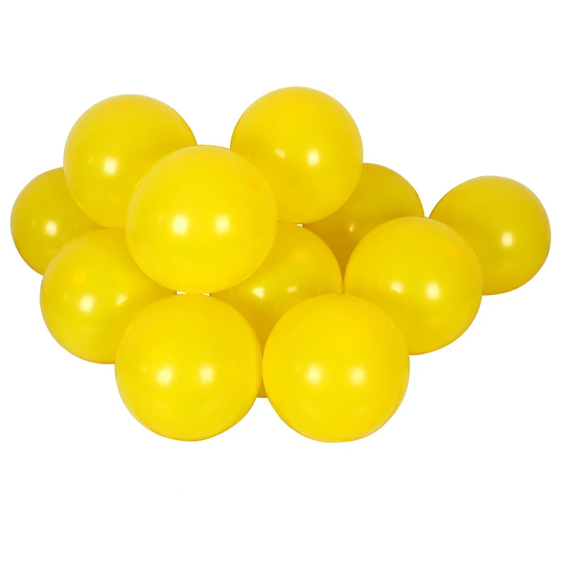 Yellow Matte 50~ 100 шт./пакет 10in латексных воздушных шаров с 33 Цвета надувные свадебные украшения воздушный шар с надписью "Happy Birthday" Вечерние материалы воздушных шаров - Цвет: Yellow Matte