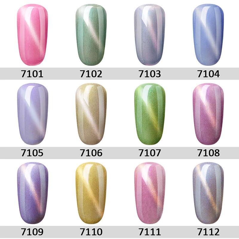 HNM винно Красный Нефритовый кошачий глаз серии УФ гель для ногтей 8 мл