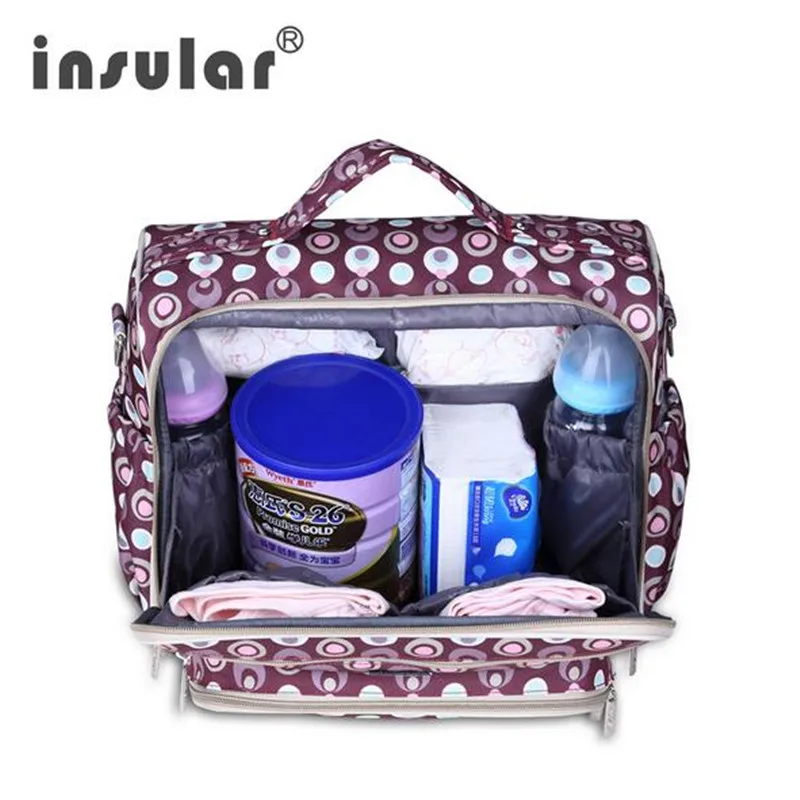 Insular рюкзак для детских подгузников Сумка через плечо Водонепроницаемая 600D