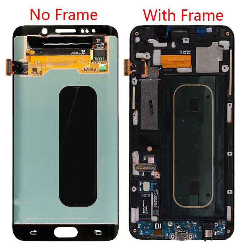 Оригинальный G928F ЖК-дисплей для samsung Galaxy S6 Edge Plus ЖК-экран рамка сенсорная панель