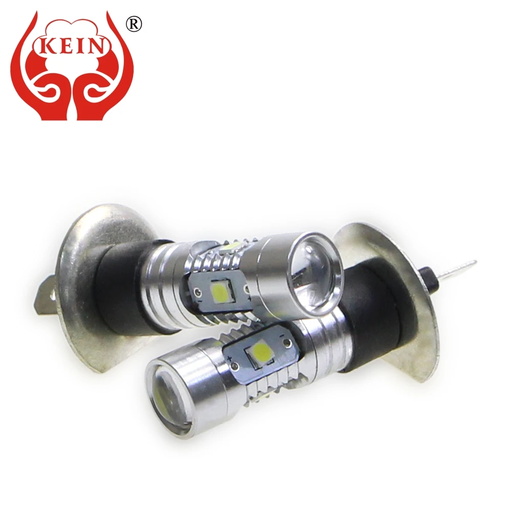 

KEIN 2pcs High Power H1 led fog Light DRL Super Bright h1 Daytime Running car Vehicle External Lamp Bulb Day Driving 12v 6000k