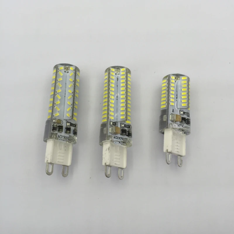 Новинка светодиодная лампа G9 220 В 104 светодиодный 64/72 LED s с регулируемой яркостью