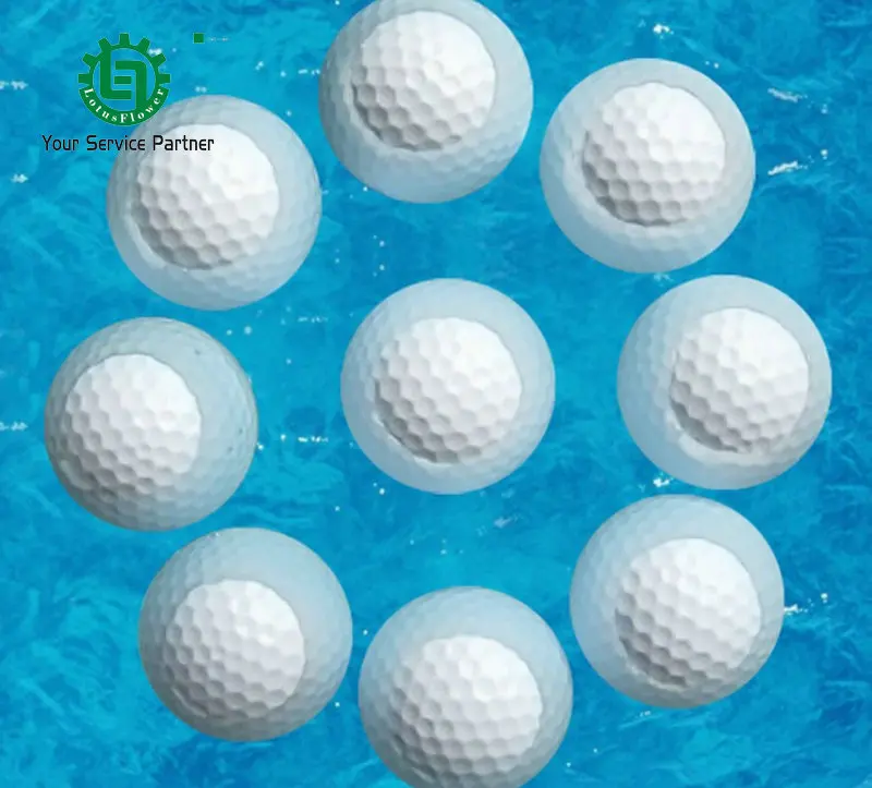 6 Pcs 2 layer Outdoor sports White Water Golf Pelotas Balls De Golf Practice Ball Bolas Floater Ball De Golf Floating Golf ball
