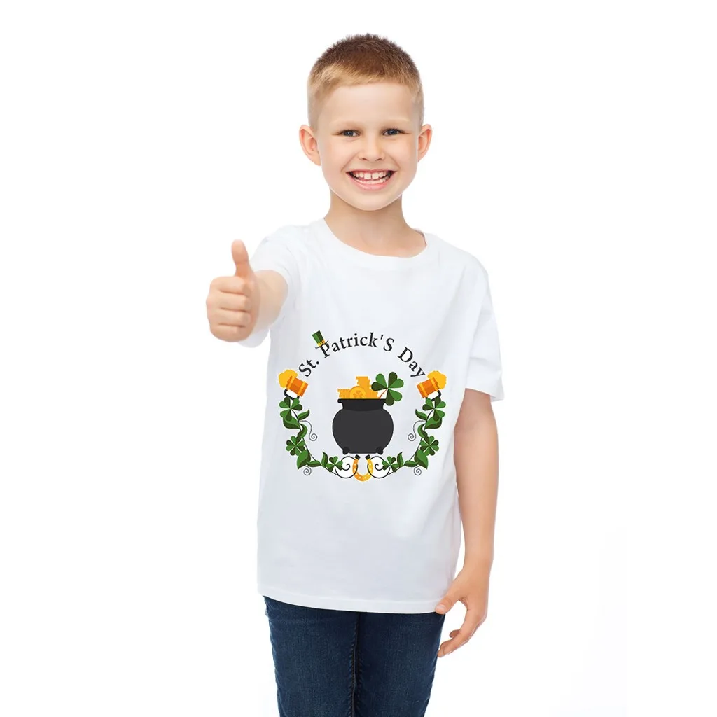 Детская футболка для девочек хлопковая Футболка повседневные топы с коротким