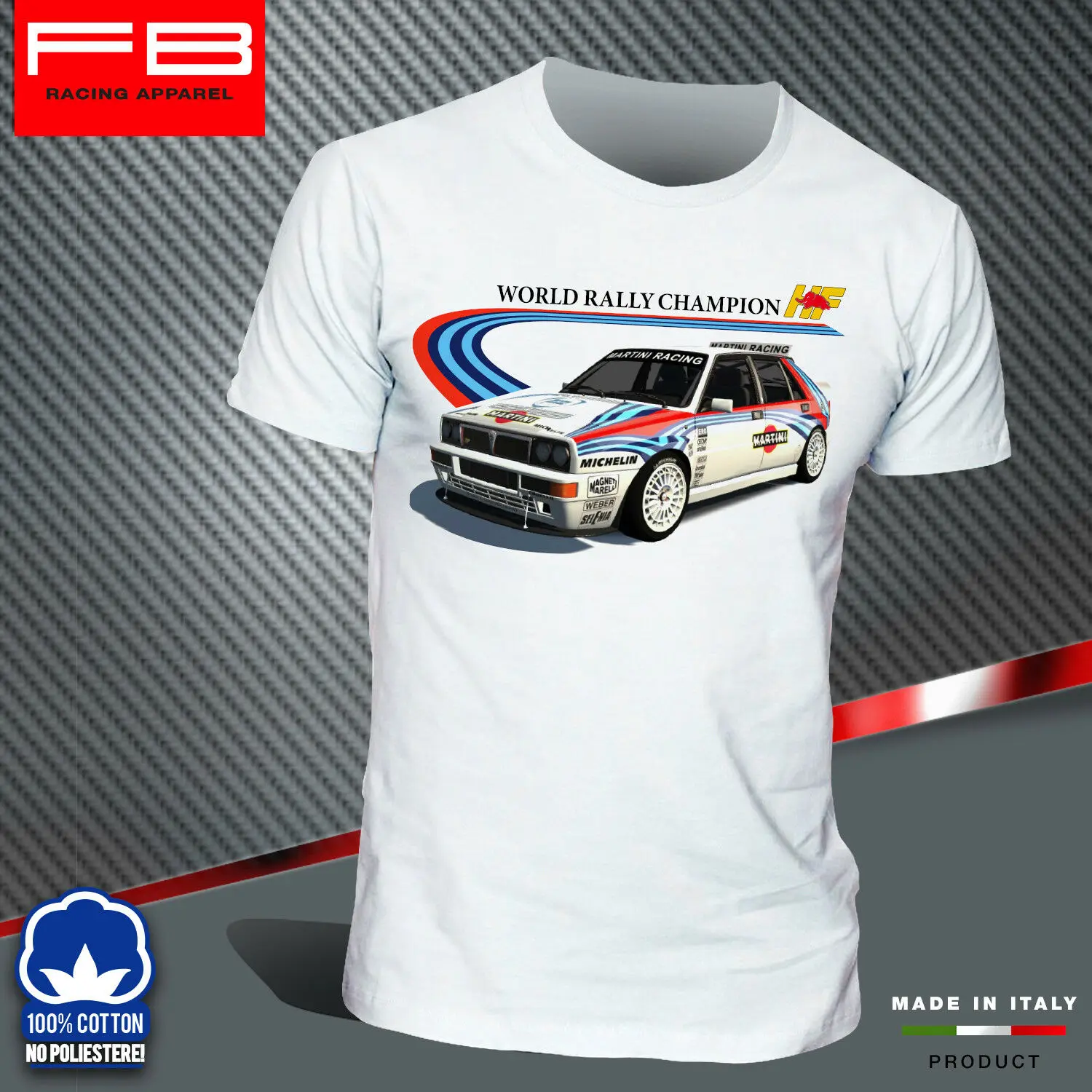 Модная футболка Lancia Delta Martini Evoluzione Hf Integrale Rally Legend 2019|Мужские футболки| |
